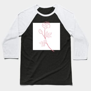 Minimalist Flower Baseball T-Shirt